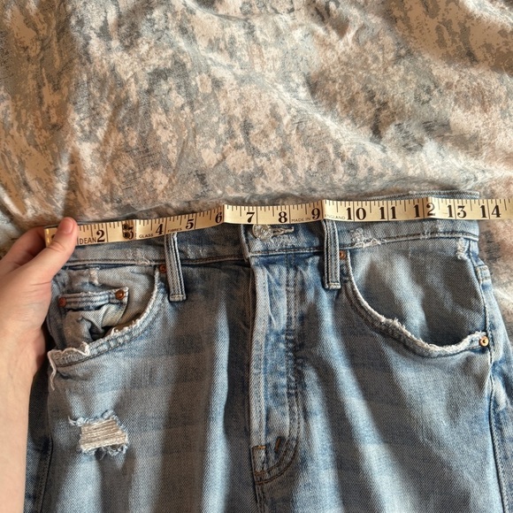 MOTHER Superior The Tomcat Jeans The  Confession Size 25 Light Wash High Rise - Picture 13 of 16